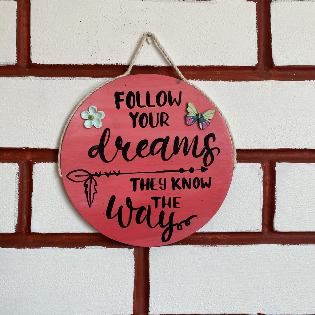 Motivational Round Hanging