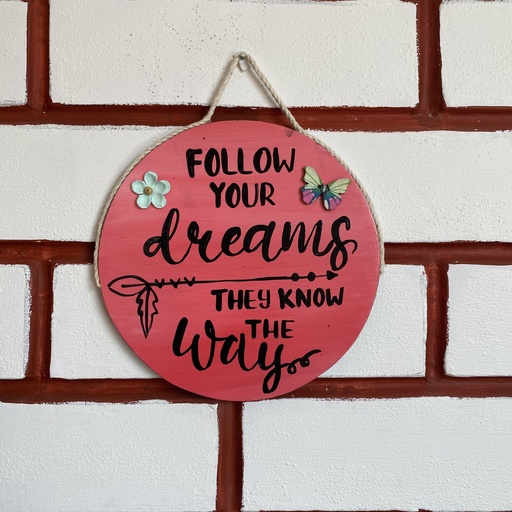 Motivational Round Hanging