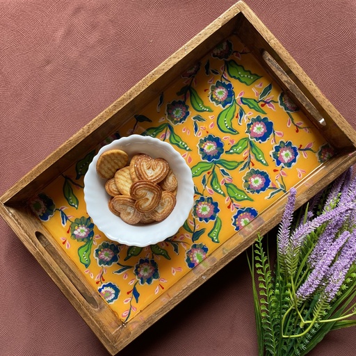 Wooden Floral Tray 